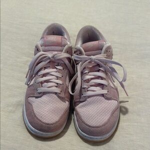 Nike Pink Sneakers with Mesh Upper and Padded Collar